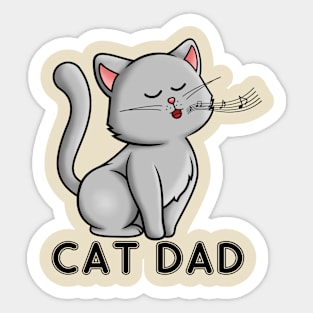 cat dad Sticker